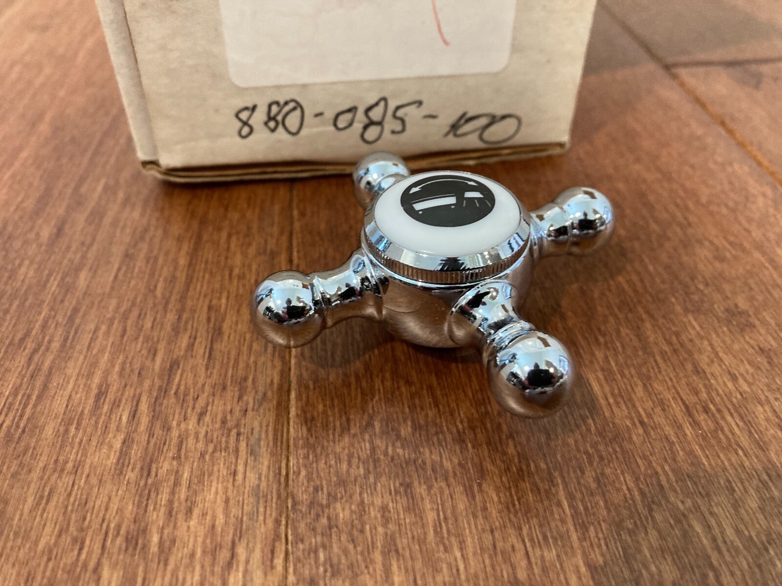 JADO PORCELAIN SHOWER DIVERTER TUB REPLACEMENT CROSS KNOB HANDLE POLISHED CHROME eBay