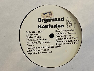 Organized Konfusion s/t self-titled 2x LP white label 1997