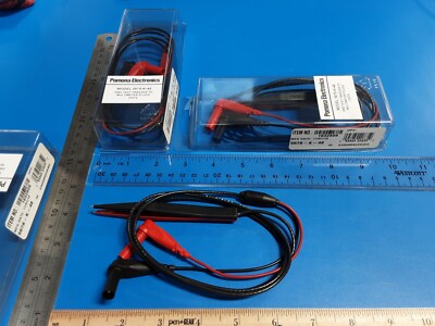 Pomona 5678-K-48 SMD Test Tweezers with DMM Plugs , to Multimeter Plugs 05276 