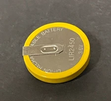 Brand New Li-ion Rechargeable LiR2450 Battery w/ 2 Pins