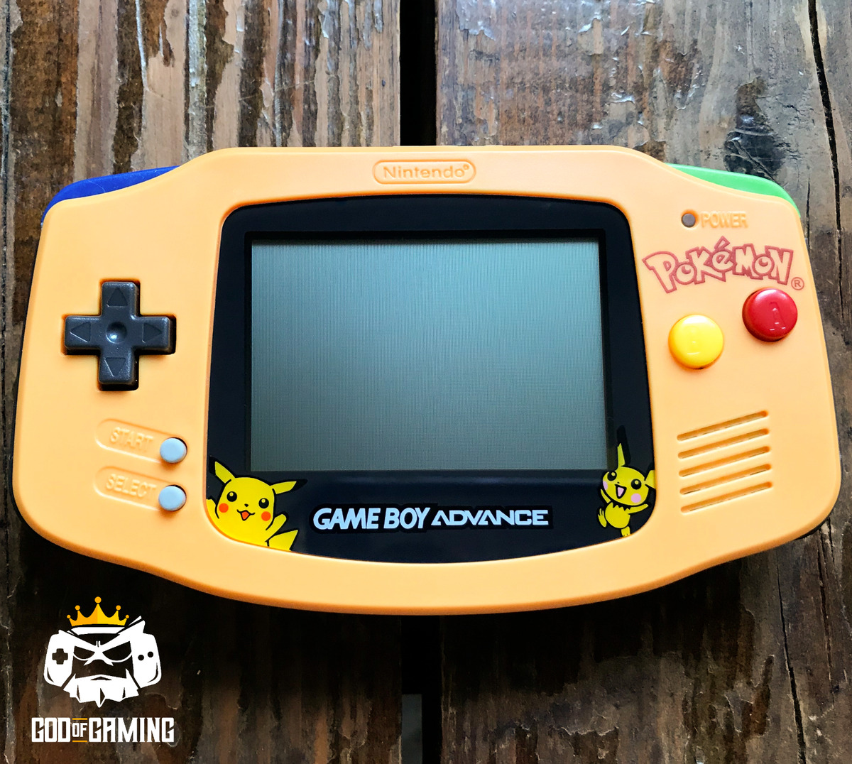 Nintendo Gameboy Advance Pikachu Pokemon Console Yellow Special NEW SHELL &  LENS