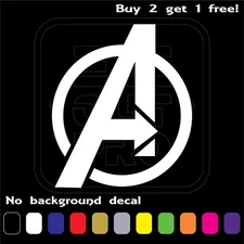 AVENGERS LOGO MARVEL COMICS SUPERHERO BATMAN STICKER VINYL DECAL CAR Buy2Get1Fre
