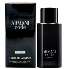 Armani Code Parfum by Giorgio Armani For Men 2.5 oz Parfum Spray Refillable NEW