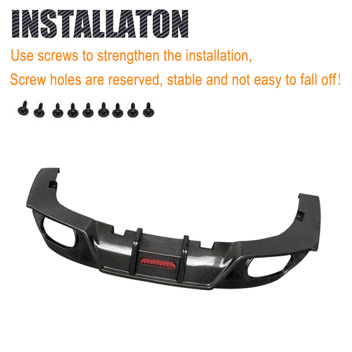 Fit For BMW Z4 G29 M40i 2019-24 Real Carbon Fiber Rear Bumper Lip Diffuser W/LED - Picture 7 of 7