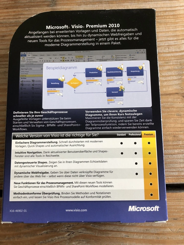 Microsoft Visio Premium 2010, Box, deutsche Vollversion mit MwSt-Rechnung - Bild 3 von 4
