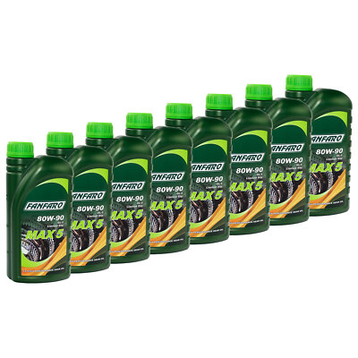 Roller Schalt Getriebe Oel Getriebeöl FANFARO MAX 5 80W-90 GL-5 LS 8x 1 Liter