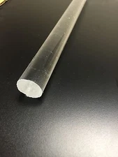 Clear Acrylic Rod 3/4" x 12" (1 Pack) Plexiglass Lucite (0.75" dia.)