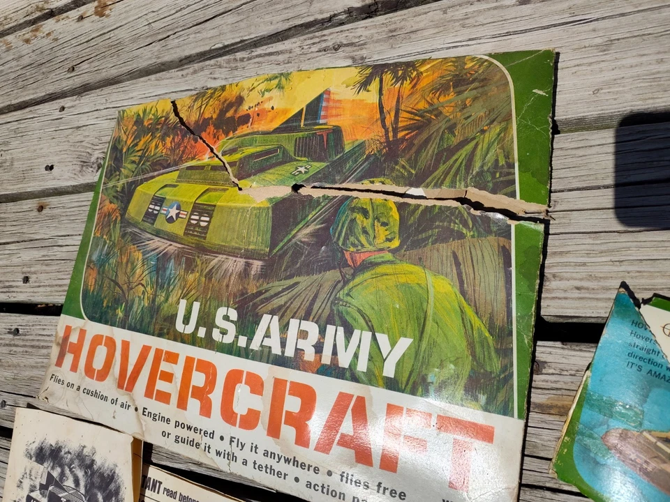 AMF WEN-MAC U.S. ARMY HOVERCRAFT .049 POWERED TETHER TOY 1960s, vtg W/ Manual - Image 3 of 4