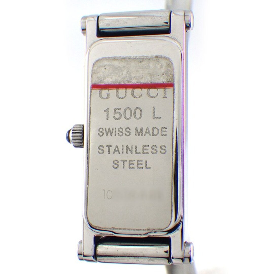 Gucci 1500L Flower Leaf Rectangular Bangle Watch … - image 4