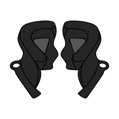 Innenhandschellen Helm Airoh Helios Größe S