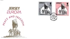 Jersey Comm/FDC - Peace and Freedom - 1995 (JES374)