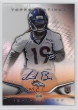 2014 Topps Platinum Auto Rookie Refractor Isaiah Burse #37 Auto 10k8