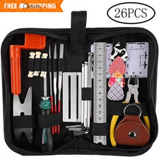 26-Piece Guitar Repair Tool Kit: Winder, Wire Plier, String Organizer, Ruler UK