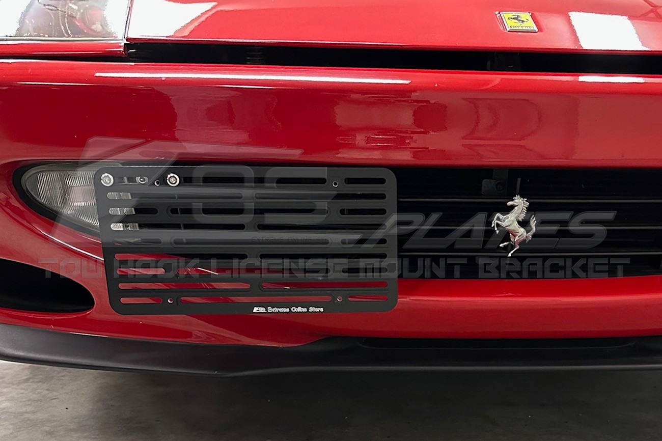 EOS Plate For Ferrari 550 Maranello | Full Sized Front Tow Hook License Bracket