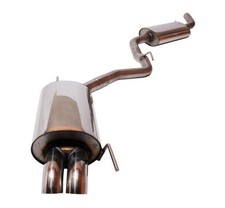 FOX Sportauspuff Komplettanlage Edelstahl 2x63mm VW T4 Pritsche