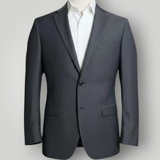 JOHN VARVATOS USA Mens Blazer 38R Sport Coat Two Button Suit Jacket Gray Wool