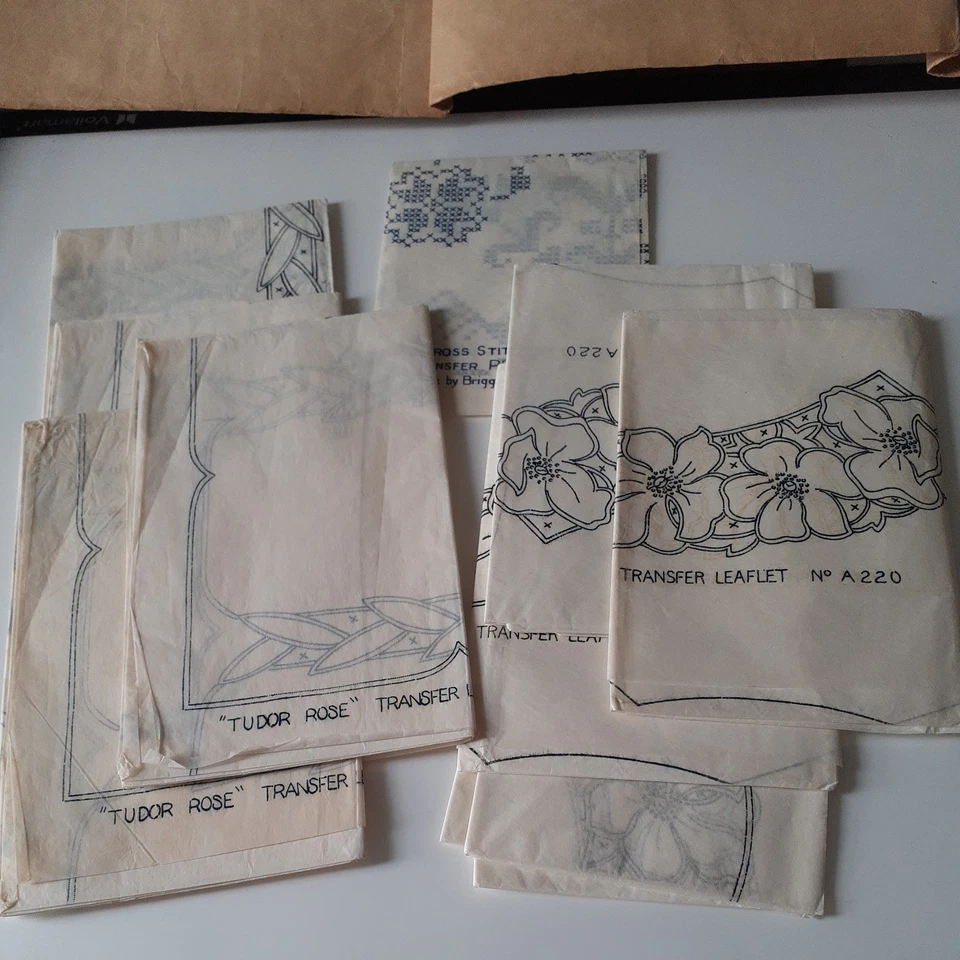 Vintage Embroidery Transfer Bundle Retail Distribution Leaflet Packet x100 sheet - Image 3 of 4