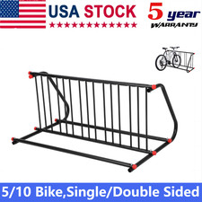 5/ 10 Holders Commercial Bike Rack Garage Floor Metal Bicycle Parking Rack Stand