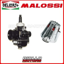 02696+042412.W0 CARBURETOR KIT DELLORTO PHBG 21 DS 2T + MALOSSI AIR FILTER MAN