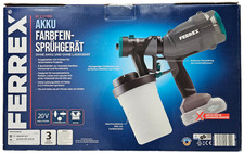 Ferrex® 20V Akku Spritzgerät Farb-Sprühgerät Farbspritzpistole Fein- Farbsprüher
