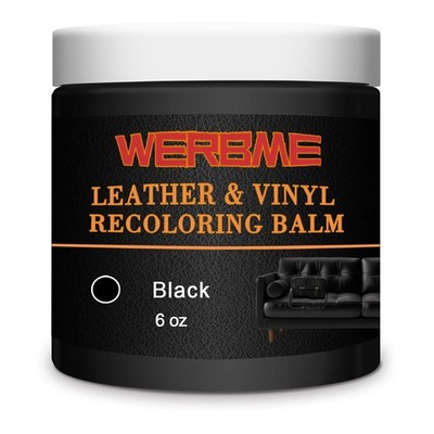 WERBME Leather Recoloring Balm & Color Restorer - small size, Black 