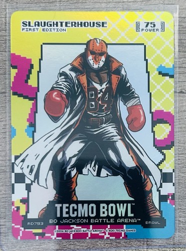 Bo Jackson Battle Arena Tecmo Bowl SLAUGHTERHOUSE Webster Slaughter 8-Bit Rad