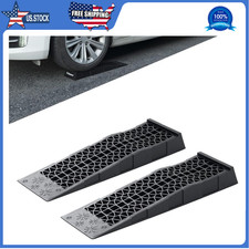 Donext Ramps Low Profile Plastic Car Service Ramps 3 Ton Truck Vehicle - 2 Pack