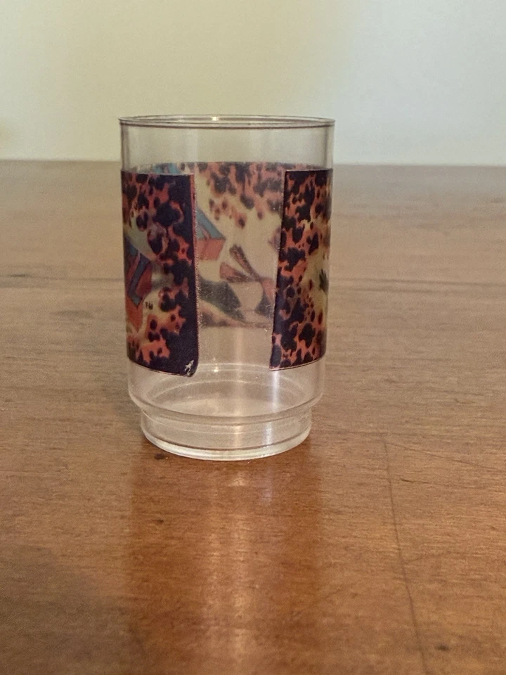 VTG Ms. Marvel Mini Cup & Sticker Gumball Machine Prize Marvel Comics Shotglass - Image 2 of 4