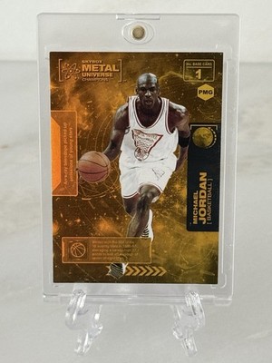 Michael Jordan 2021 Metal Universe Champions Precious Metal Gems Orange /100 PMG