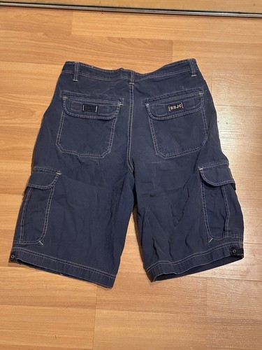 Vintage 90's Bugle Boy Cargo Shorts Blue Size 34 BBJC - Picture 6 of 7