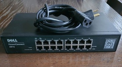 DELL PowerConnect 2816 16ポートギガビット本体 Tested & Working Dell PowerConnect 2816 16-Port Ethernet Network