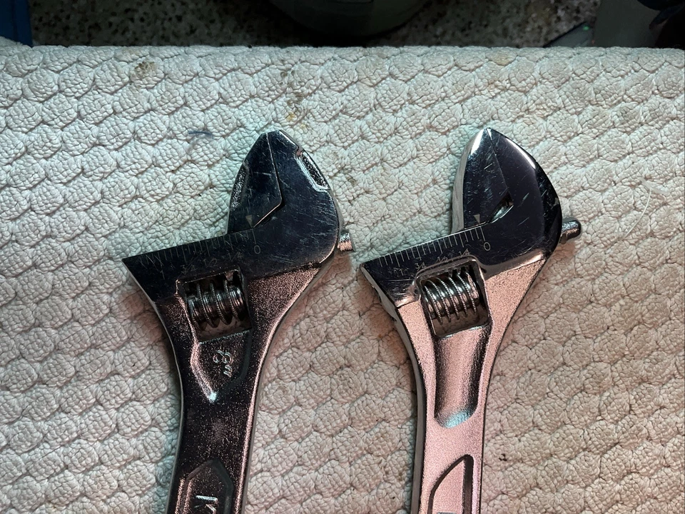 HUSKY & KOBALT 8” ADJUSTABLE WRENCHES W/ X-WIDE OPENINGS + 2 FULLER 8” WRENCHES - Image 4 of 4