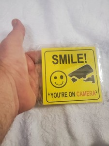  Weather-Resistant Security Stiker 5x5in For Car Or Home  Securit