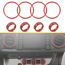 A/C VENT RING OUTER TRIM DECORATION COVERS FOR 2016 2017 2018-2022 TOYOTA TACOMA