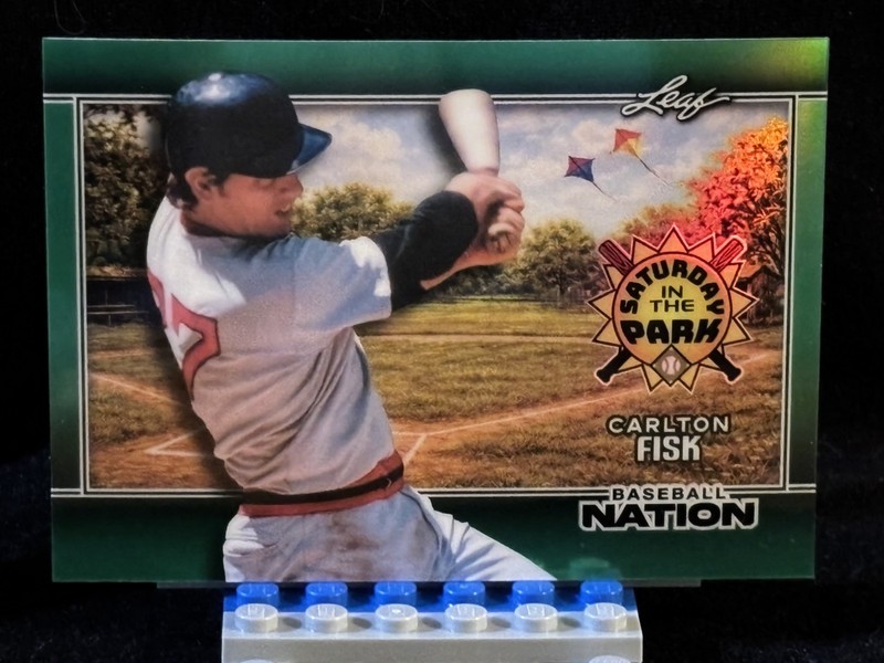 2026 Leaf Baseball Nation Carlton Fisk Saturday In The Park green #/25 