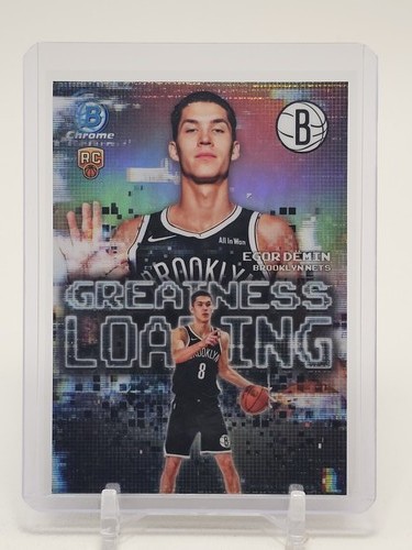 EGOR DEMIN 2025-26 BOWMAN CHROME GREATNESS LOADING ROOKIE REFRACTOR NETS Q3714