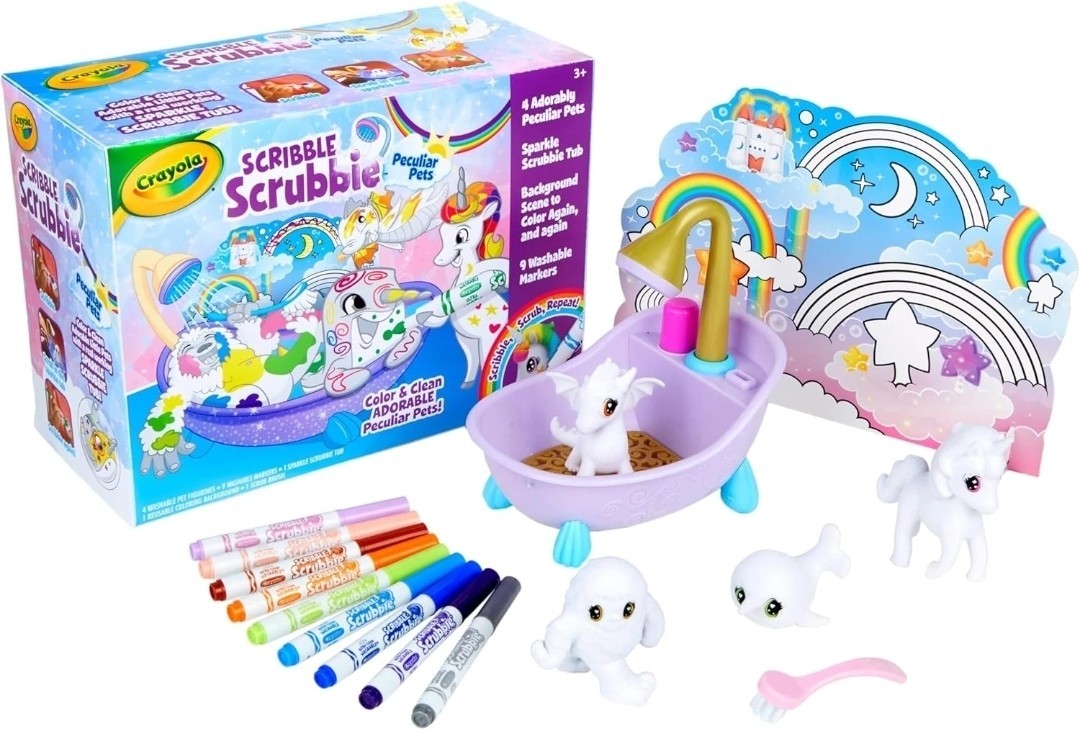 Crayola Scribble Scrubbie Peculiar Pets Washable Grooming Se
