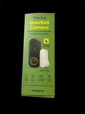 Kangaroo Smart Doorbell Camera and Chime Home Security New Open Box