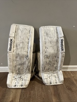 Reebok 28+1 Ice Hockey Goalie Leg Pads (white)