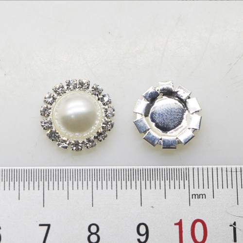 20Pcs 18MM Faux Pearl Rhinestones Rhinestones Flatback DIY Crafts - Picture 7 of 11