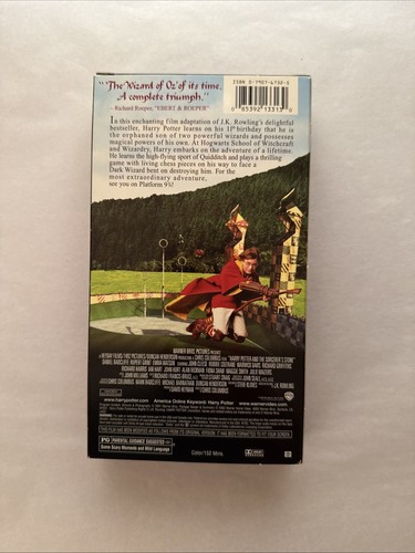 Harry Potter And The Philosopher’s Stone (VHS 2001) Daniel Radcliffe Emma Watson - Picture 2 of 3
