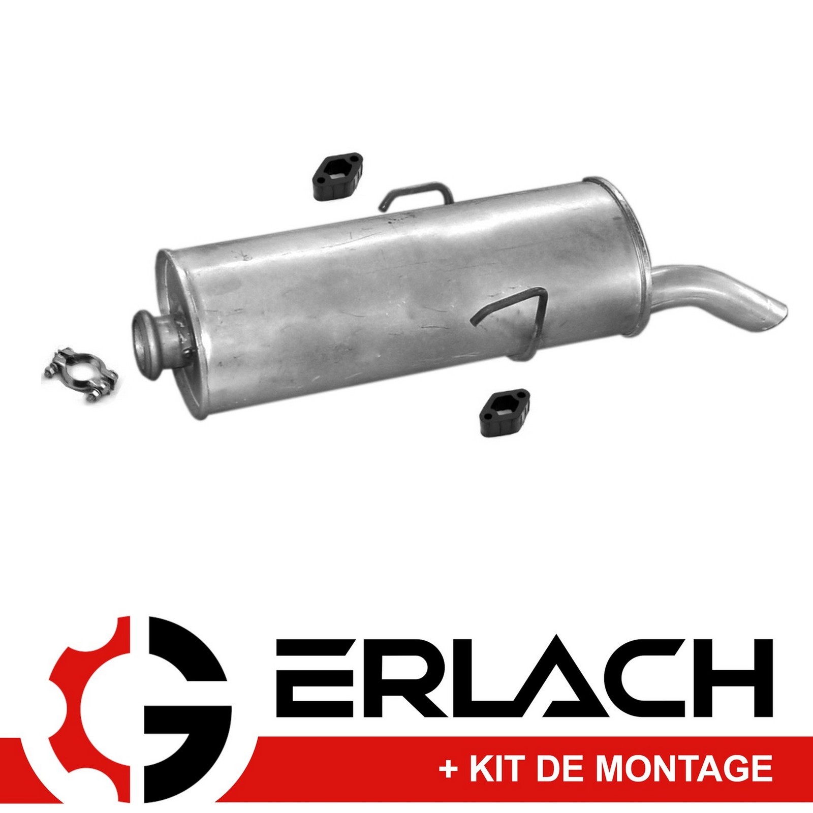Silencieux arrière Citroën Saxo réduction sonore et acier aluminisé 536