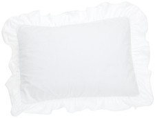 Ruffled Pillow Sham 2 Pack, Standard, White FRE30102WHIT07 