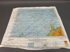 Vtg. AAF Cloth Chart Escape Map Scarf WW2 Silk Scarves Military Kanazawa Japan