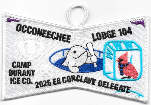 X152 Occoneechee Lodge 104 2026 E8 Delegate Dangle Boy Scouts of America BSA