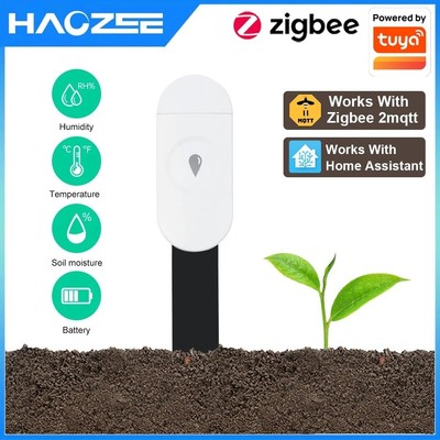 Zigbee Temperature Humidity Moisture Detector, Smart Soil Tester, Moisture Senso