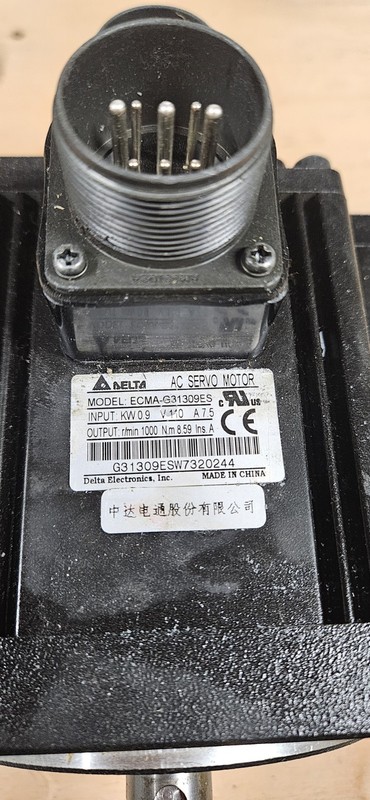 Delta ECMA-G31309ES AC Servo Motor 0.9kw 110V 8.59Nm 1000RPM