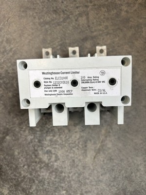WESTINGHOUSE ELC3100R CURRENT LIMITER 100AMP 600VAC