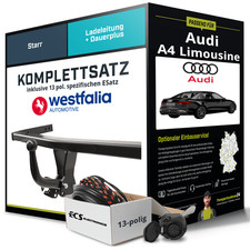 Für AUDI A4 Limousine Typ 8W2,B9 Anhängerkupplung starr +eSatz 13pol 15- NEU