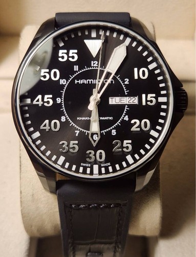 Hamilton Hamilton Khaki Pilot Day Date Khaki Pilot Auto Automatic Wristwatch Jaz